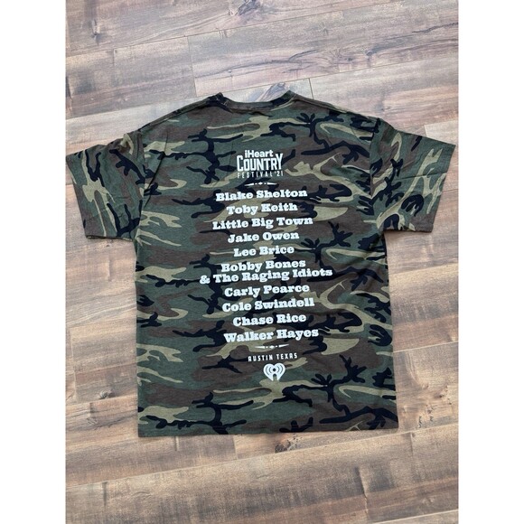I Heart Country Festival Radio 2021 Camouflage Men’s XL T-shirt Toby Keith - Picture 2 of 4